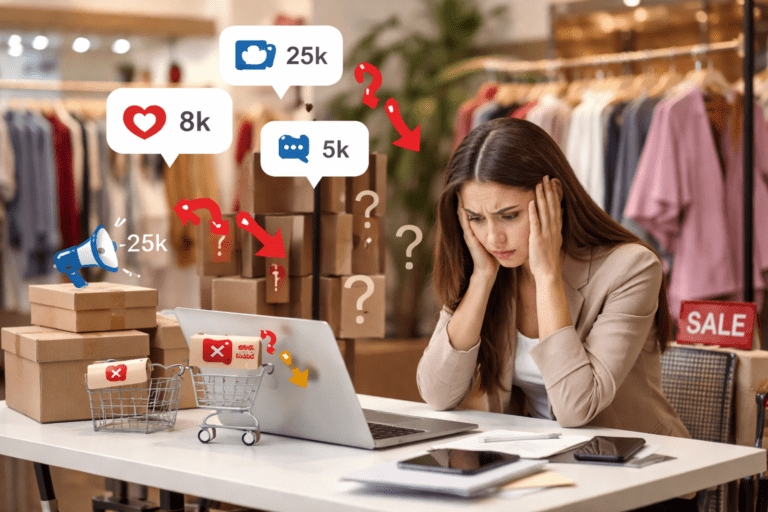 Falta de estratégia integrada entre redes e e-commerce