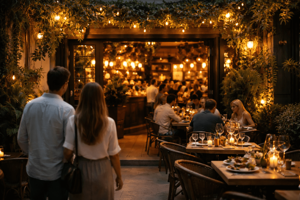 restaurante ser escolhido antes do cardápio