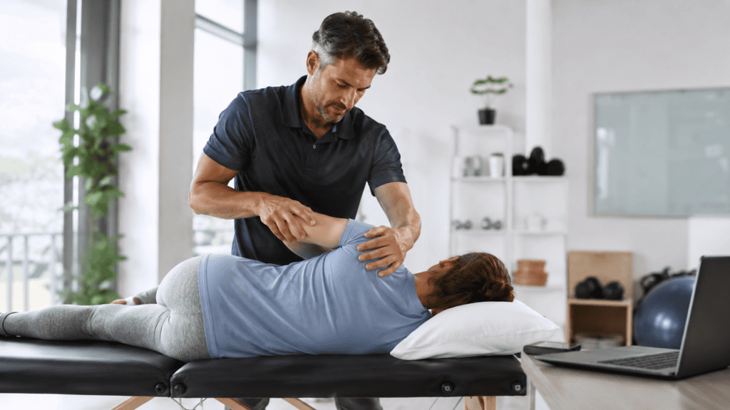clínica de fisioterapia no Google